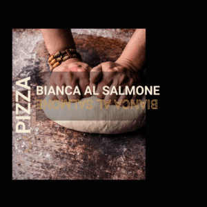 CARATULA PIZZAS 33CM BIANCA AL SALMONE