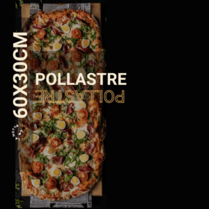 CARATULA PIZZAS URU 60X30 POLLASTRE