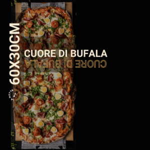 CARATULA PIZZAS URU 20X60 CUORE DI BUFALA