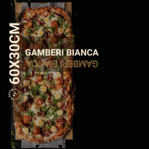 CARATULA PIZZAS URU 30X60 GMBERI BIANCA
